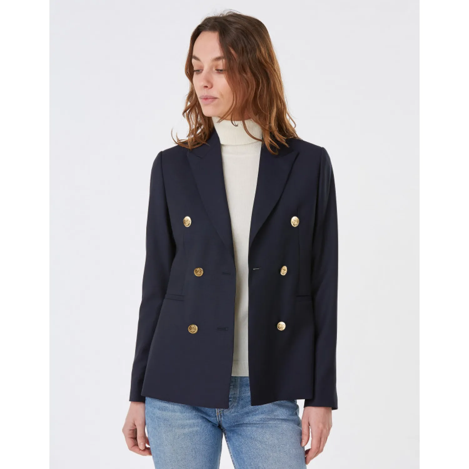 blazer_caroline_crois_pure_laine__boutons_dors_2.webp Femme Bruce Field Blazer Caroline croisé pure laine à boutons dorés