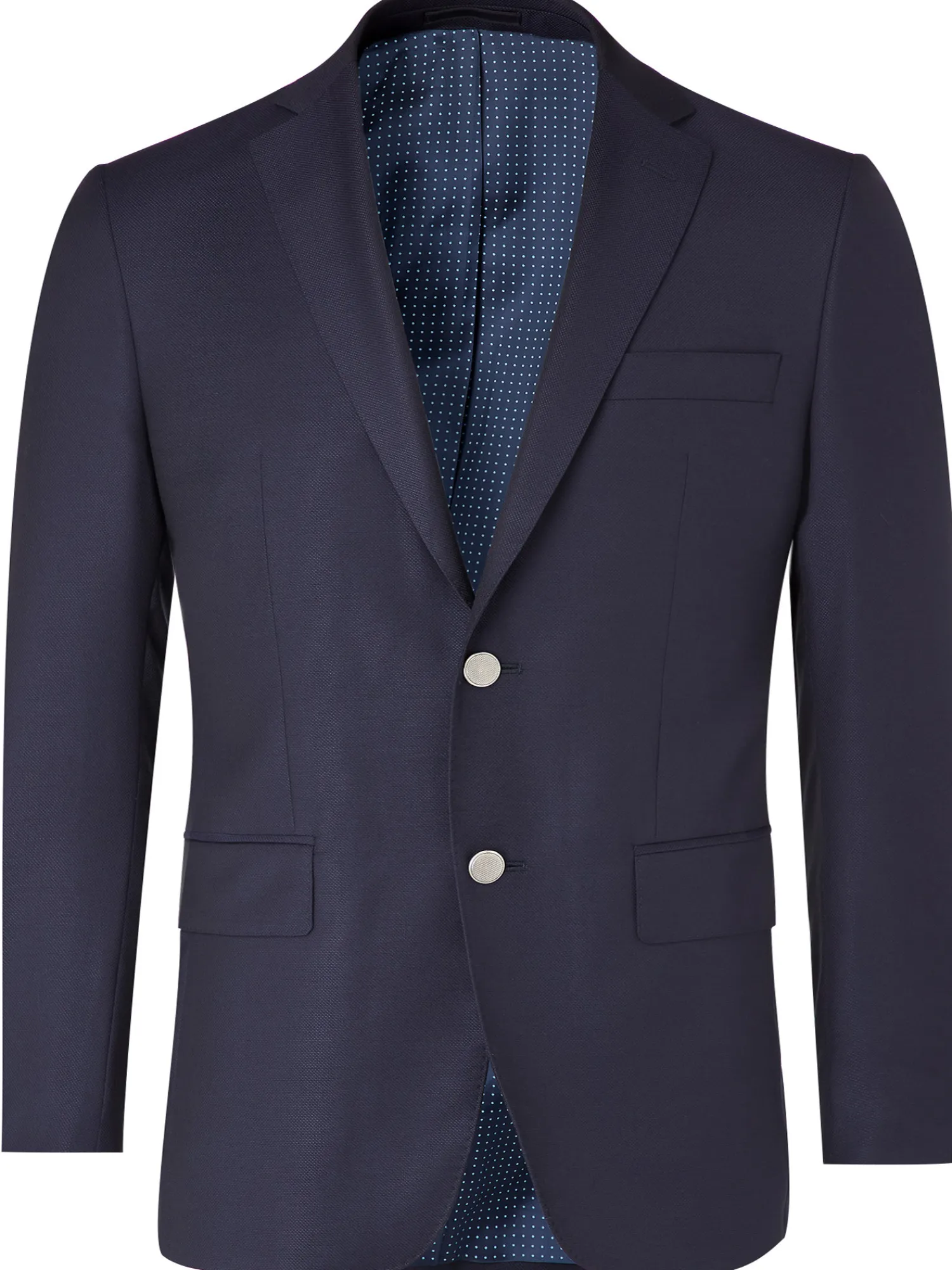 Homme Bruce Field Blazer Didier grande taille ajusté pure laine piquée boutons argentés Tissus Reda