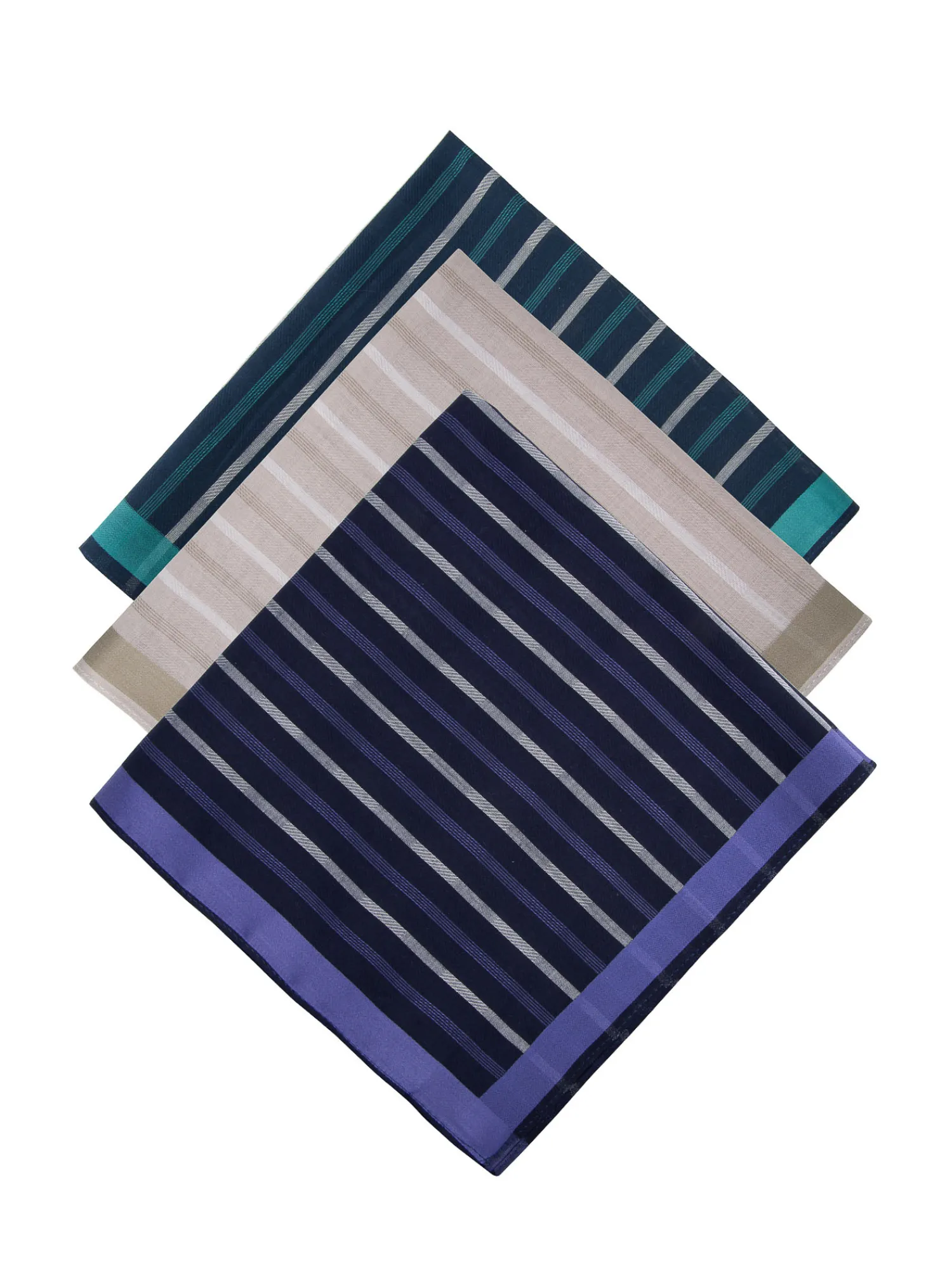 Bruce Field Boite de 3 mouchoirs en pur coton