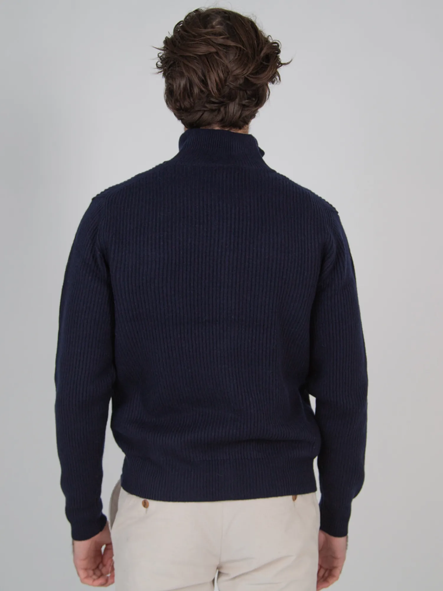 Homme Bruce Field Cardigan zippé laine & cachemire jauge 7 Miguel