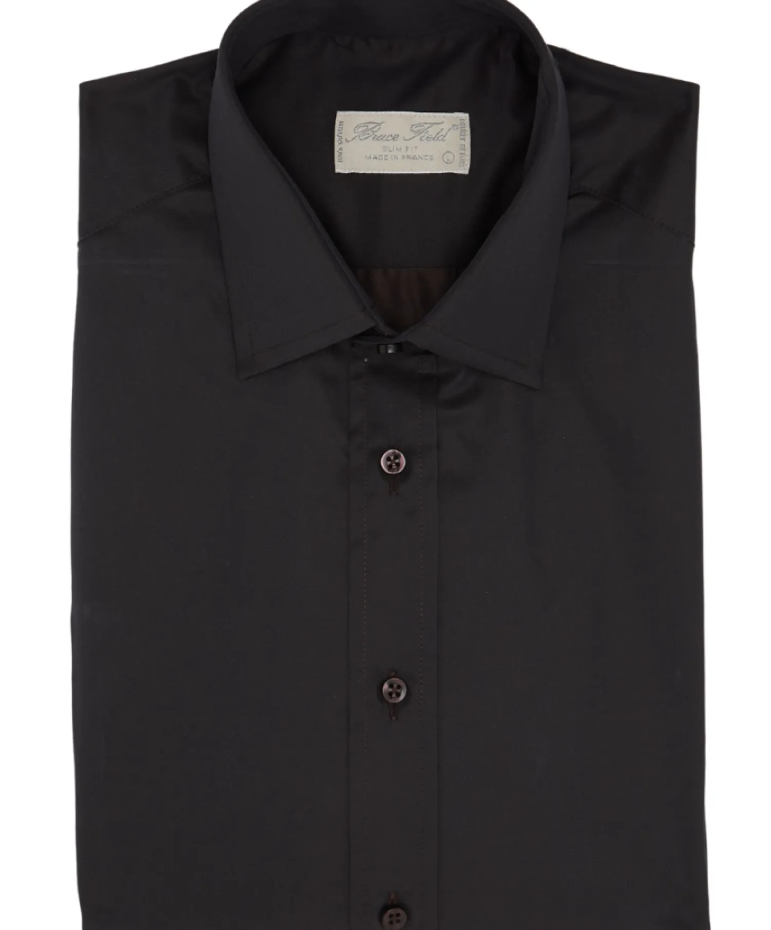 Homme Bruce Field Chemise Benton cintrée unie en pur coton à poignet mousquetaire Palma