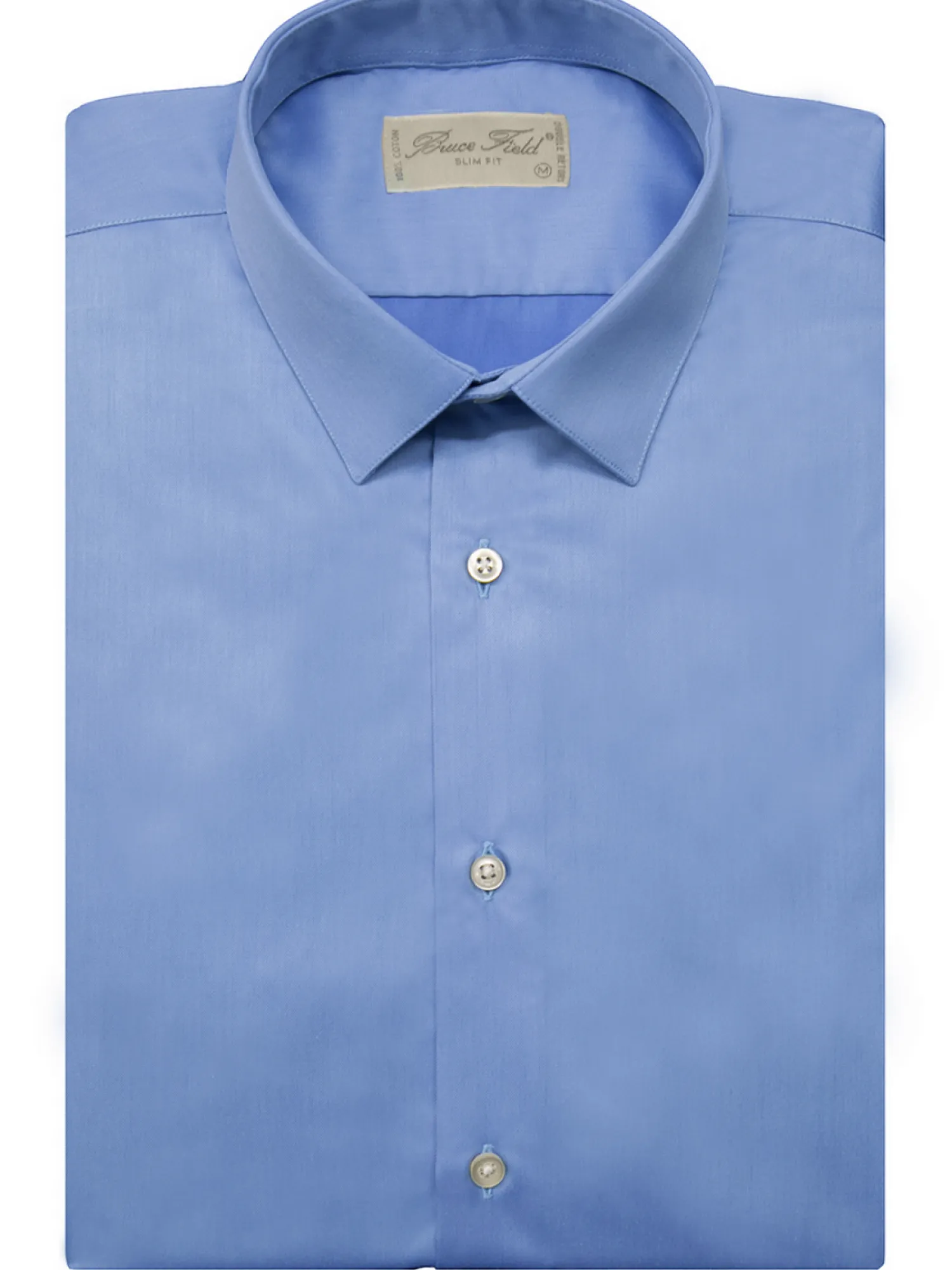 Homme Bruce Field Chemise Benton cintrée unie en pur coton à poignet mousquetaire Palma