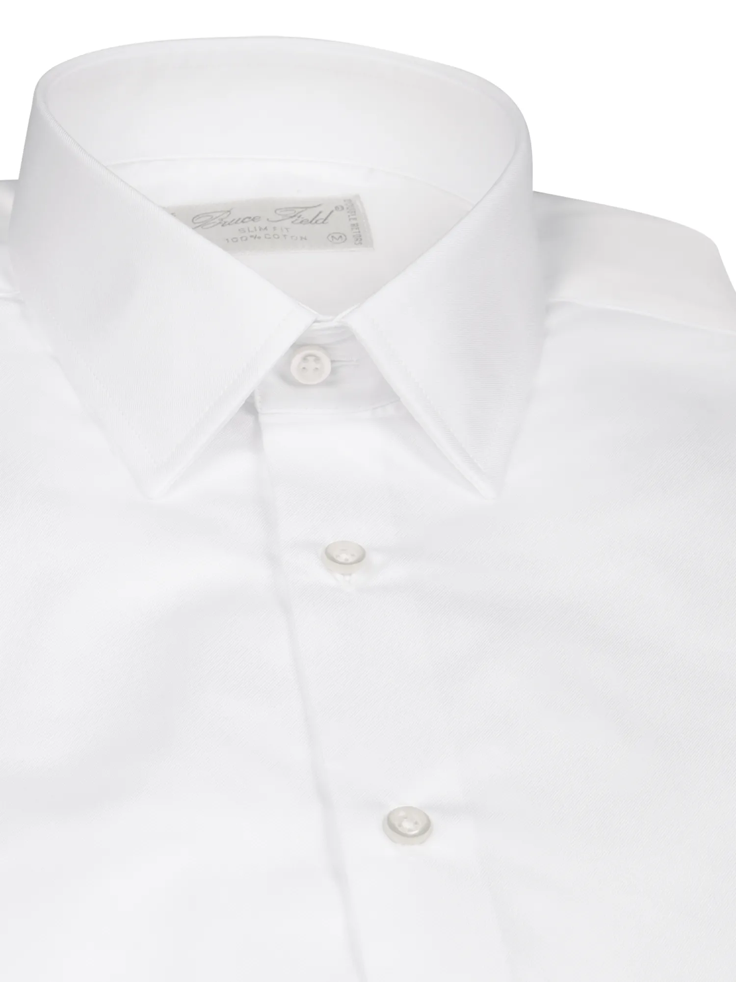 Homme Bruce Field Chemise Benton cintrée unie en pur coton à poignet mousquetaire Palma