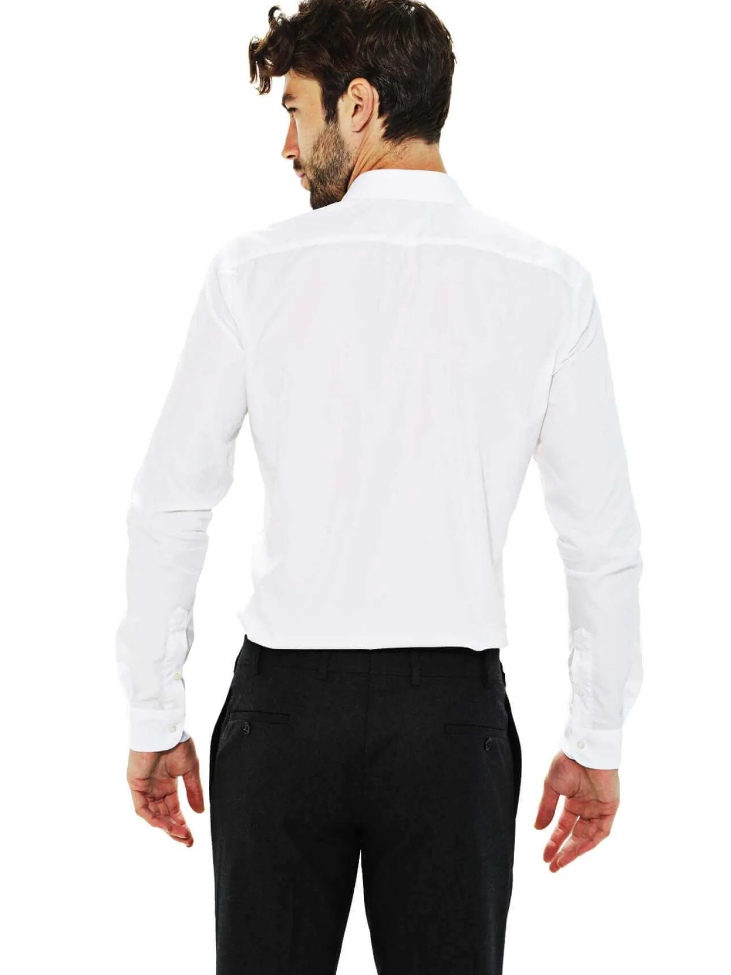 Homme Bruce Field Chemise Thomas cintrée à gorge cachée Easy Care Non Iron