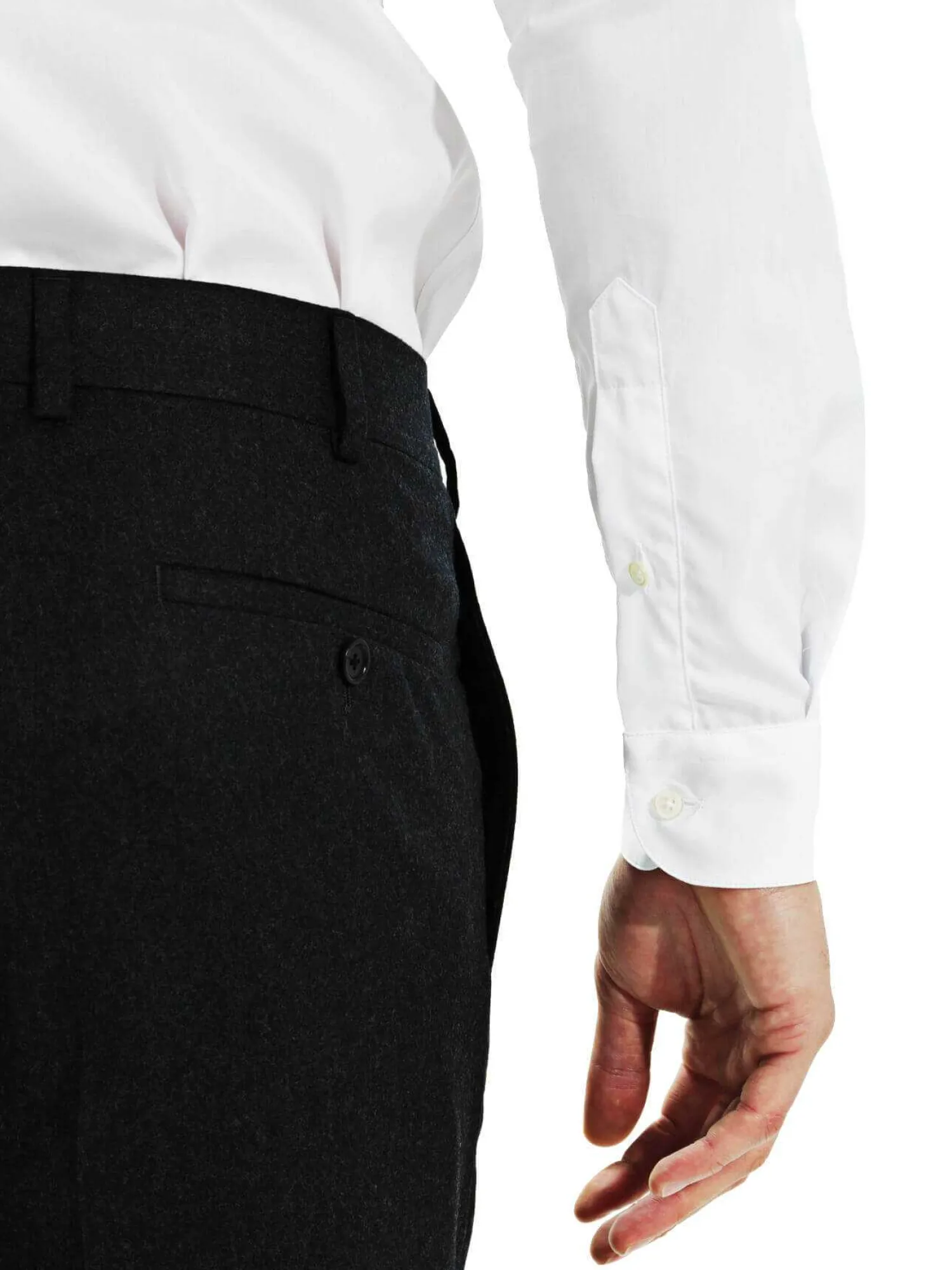 Homme Bruce Field Chemise Thomas cintrée à gorge cachée Easy Care Non Iron