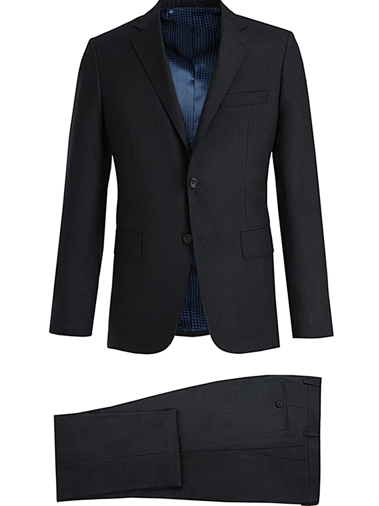 Homme Bruce Field Costume Dario ajusté pure laine Super 110's Vitale Barberis Canonico
