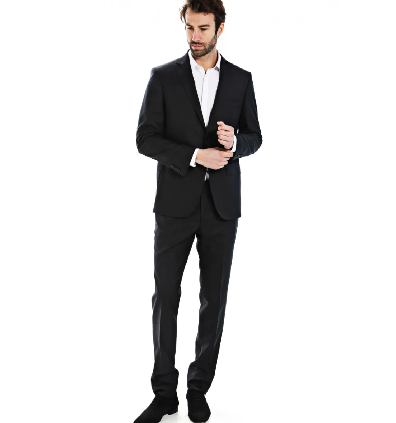 Homme Bruce Field Costume Dario ajusté pure laine Super 110's Vitale Barberis Canonico