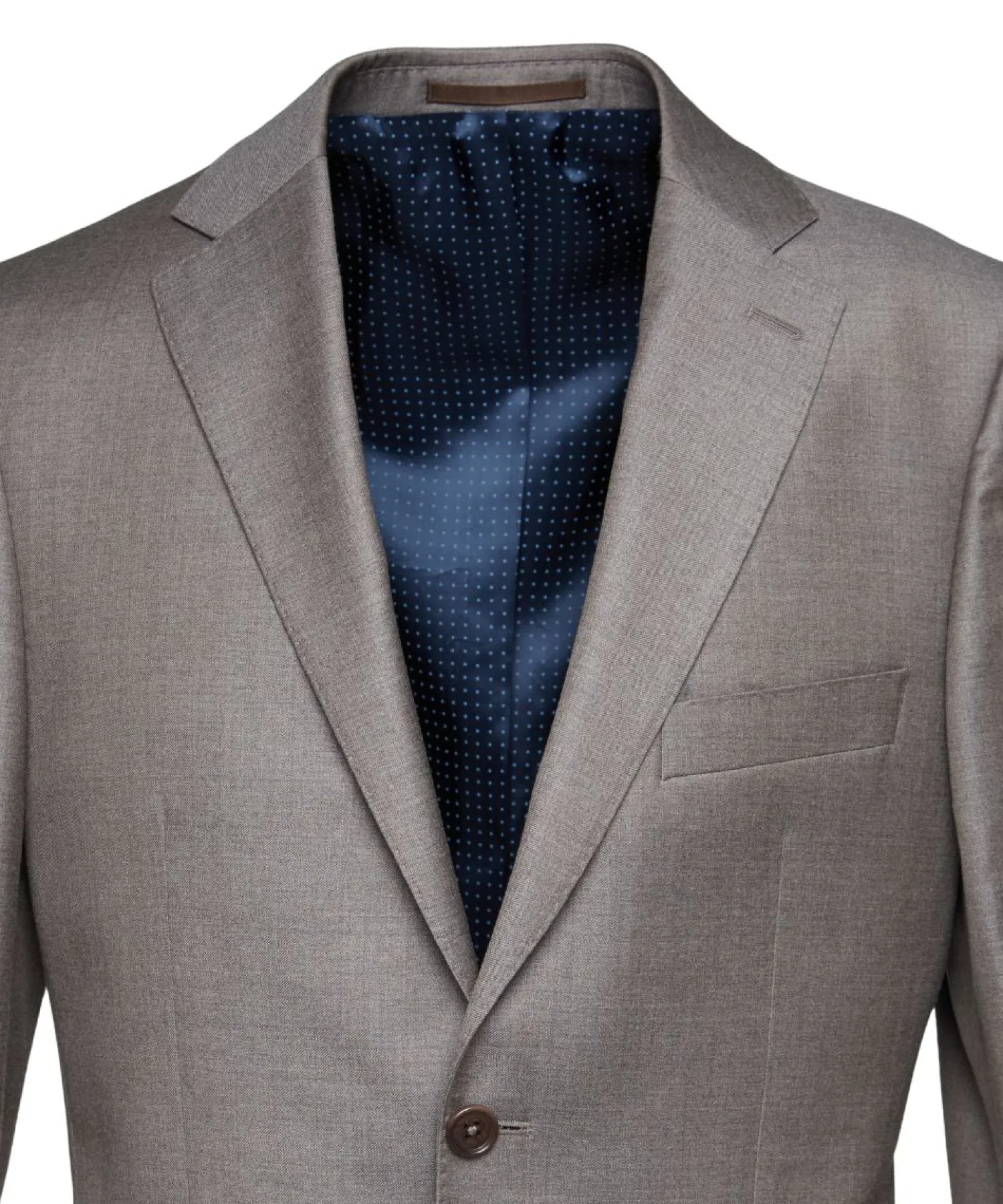 Homme Bruce Field Costume Dario ajusté pure laine Super 110's Vitale Barberis Canonico