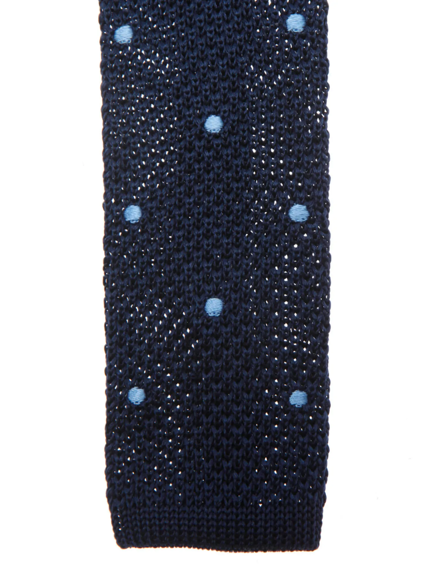 cravate_fine_en_maille_tricot_pure_soie__pois_2-3.webp Bruce Field Cravate fine en maille tricot pure soie à pois