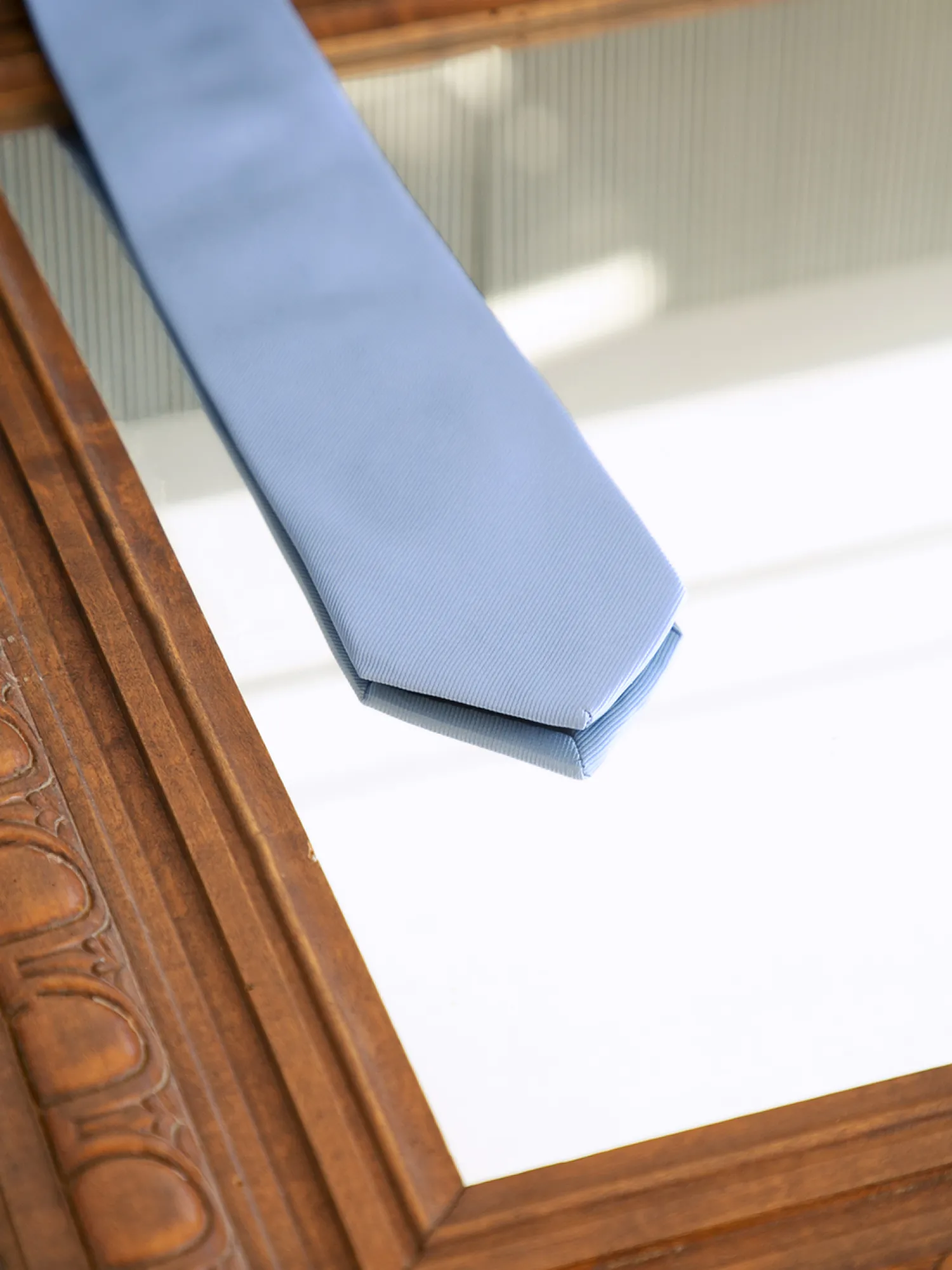 Bruce Field Cravate pure soie côtelée