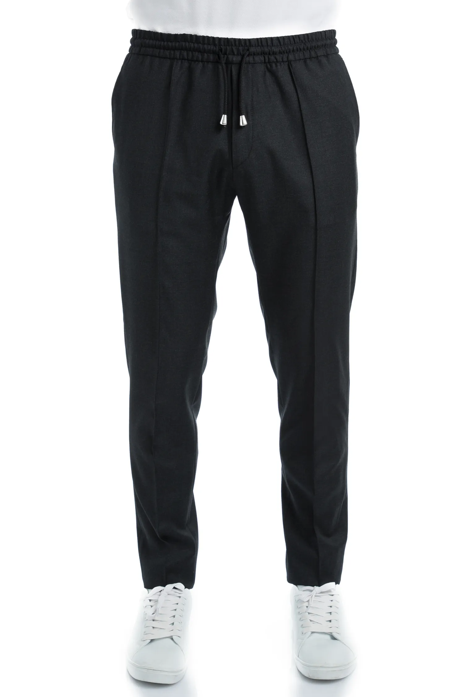 Homme Bruce Field Pantalon Dany fuselé à cordon en pure laine Vitale Barberis Canonico Super 110's