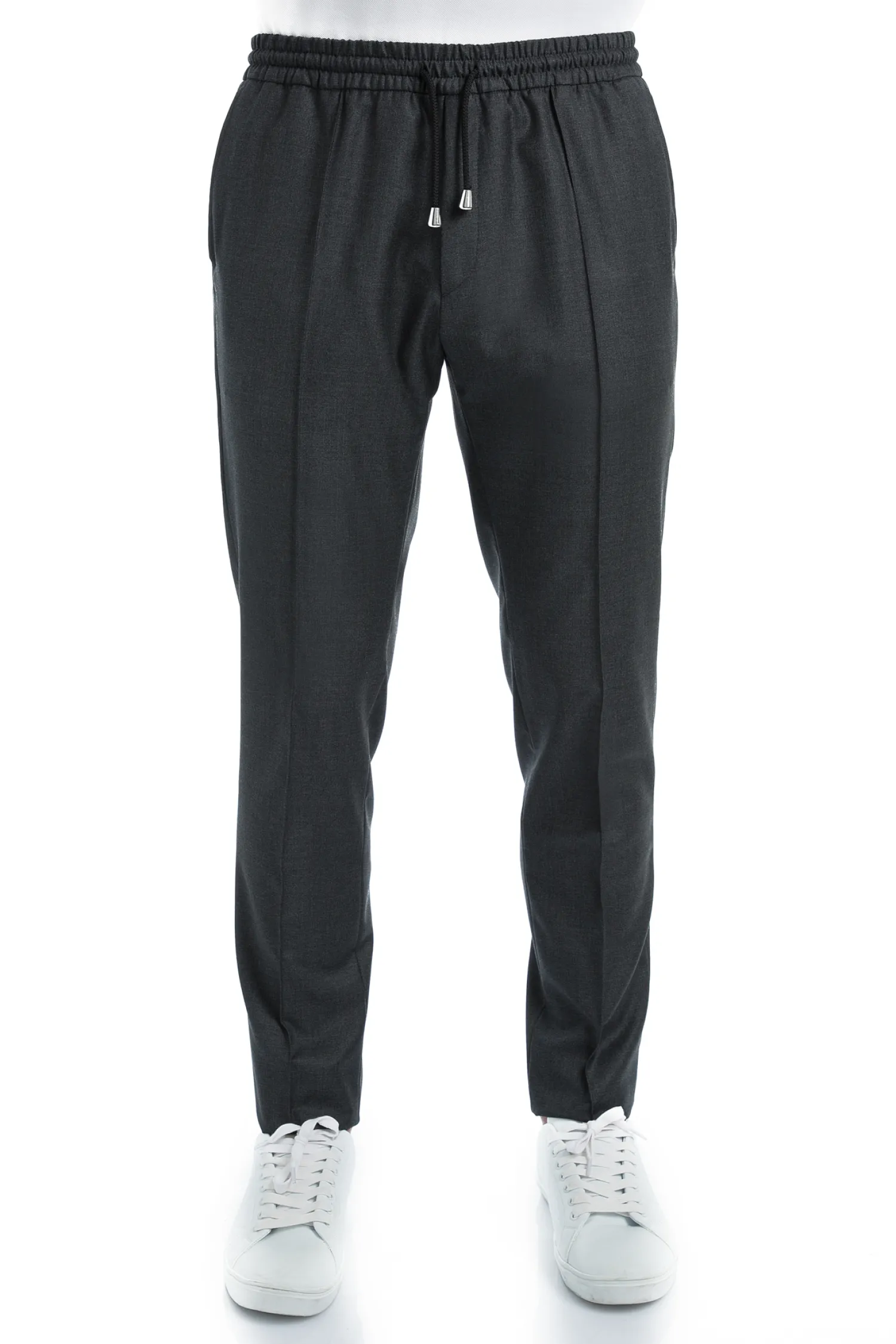 Homme Bruce Field Pantalon Dany fuselé à cordon en pure laine Vitale Barberis Canonico Super 110's