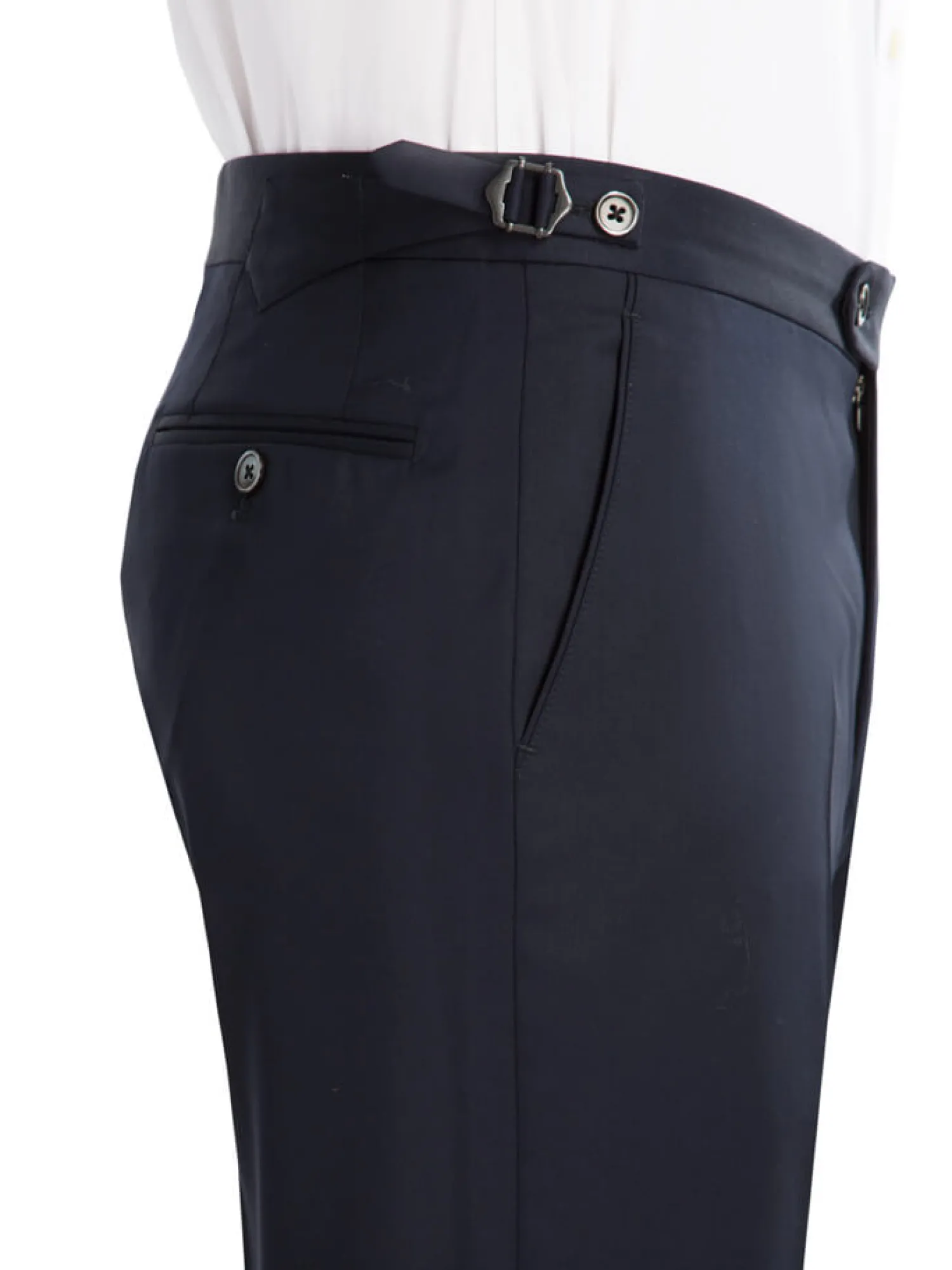 Homme Bruce Field Pantalon homme tour de taille réglable en pure laine Vitale Barberis Canonico