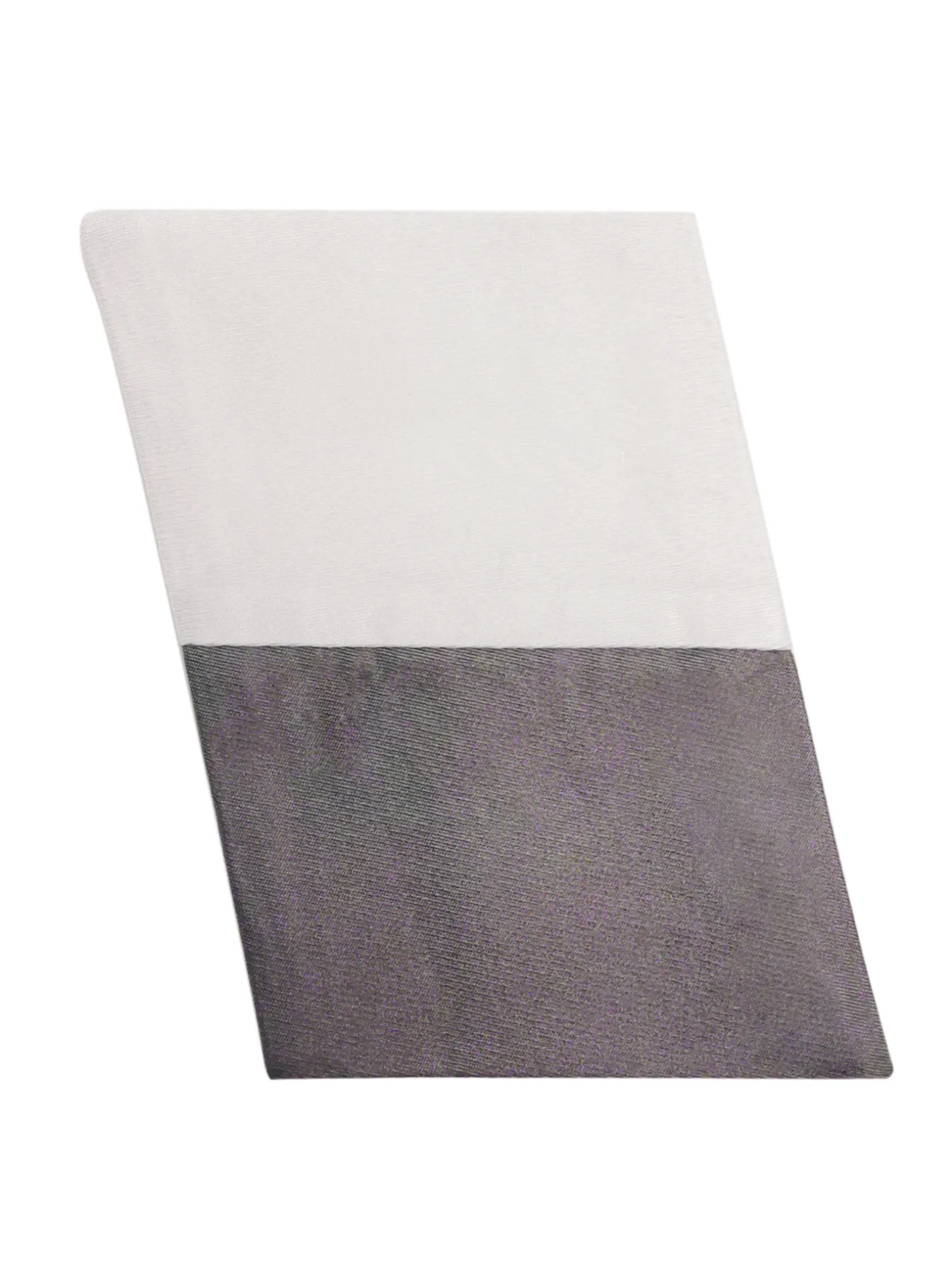 Bruce Field Pochette de costume en pure soie bicolore unie